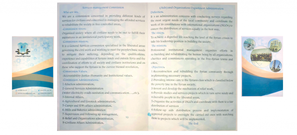 SAC Pamphlet English Pages 1-4 (Left to Right). Source: Author.