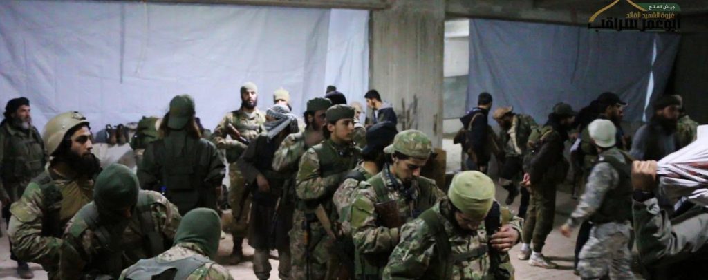 Fateh al-Sham fighters prepare to storm west Aleppo. Source: Fateh al-Sham Front Telegram.